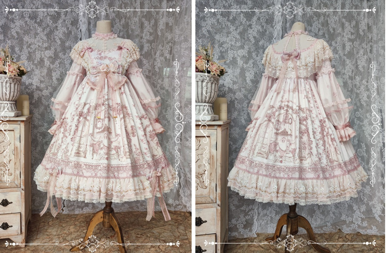 Sunset Realm Lolita Bride Gorgeous OP FS - image 37