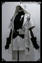 White Cat - Futuristic Style Cool Lolita Pants Suit With Cat Ear Coat - image 19