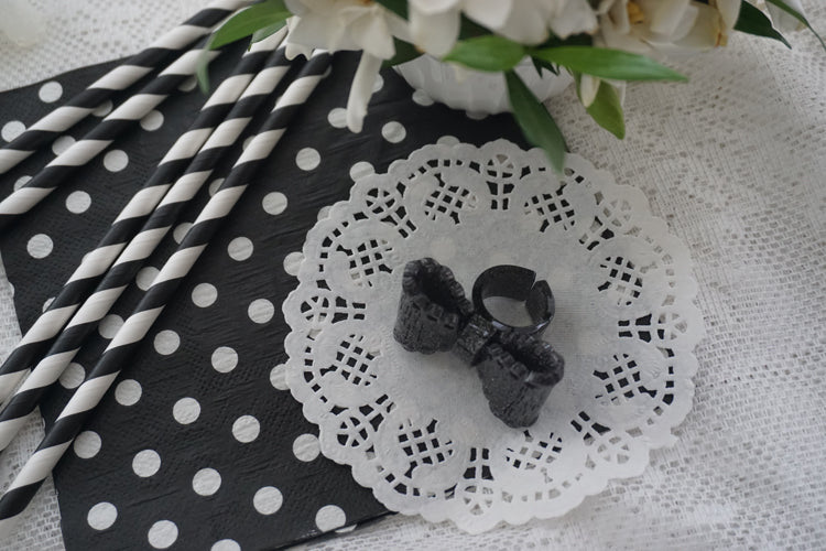 Sweet Lolita Bow Ring and Necklace - image 16