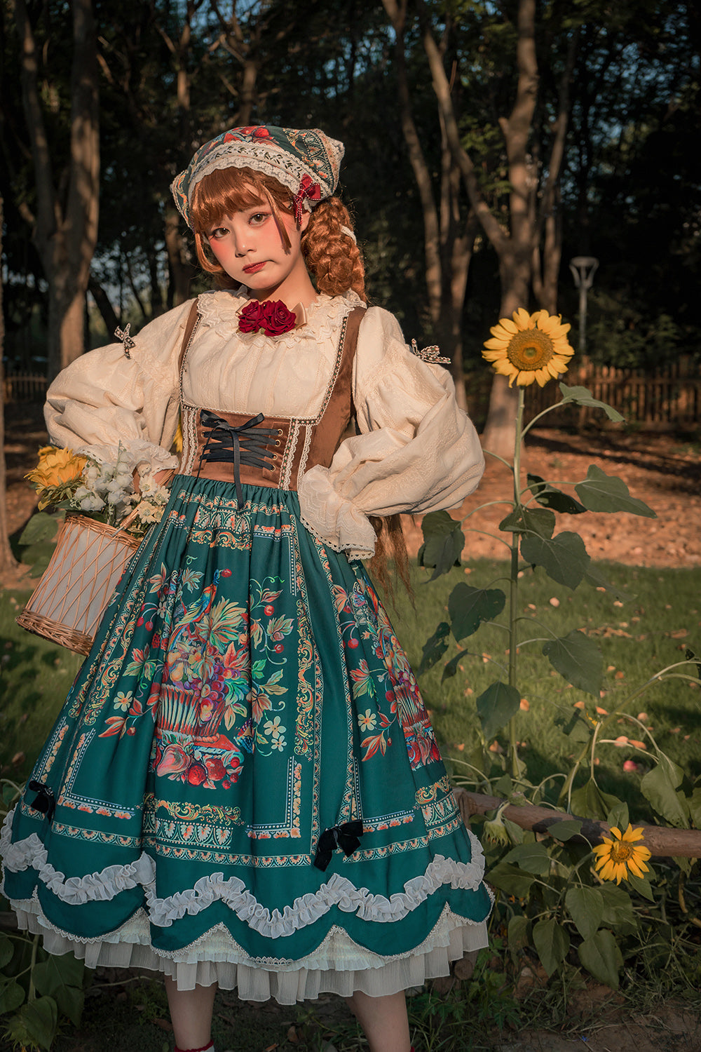 Rich Hymn - Lolita Bavarian Long Velvet JSK - image 9