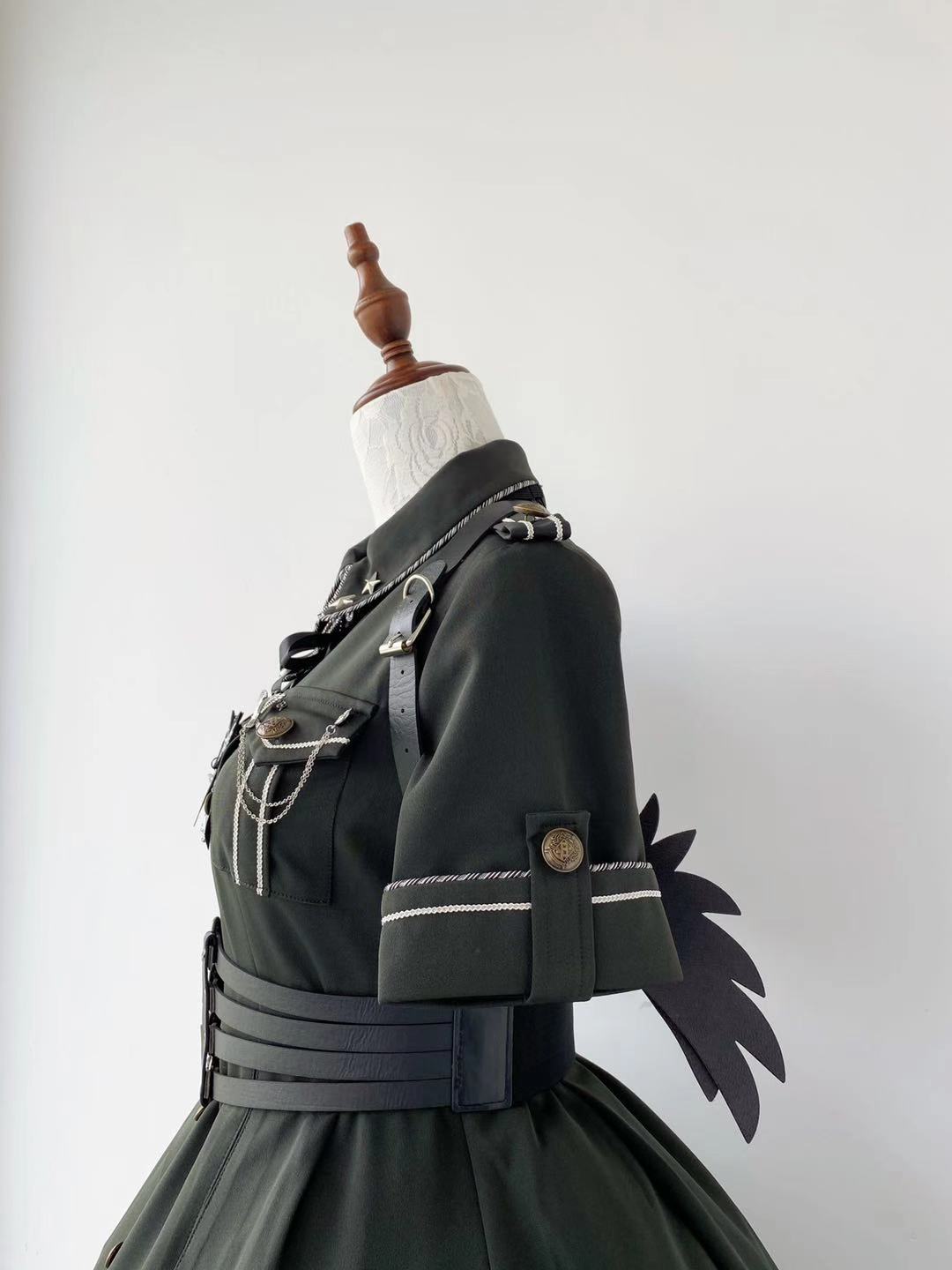 Evil Python 2.0 - Military Lolita Gothic OP Dress - image 19