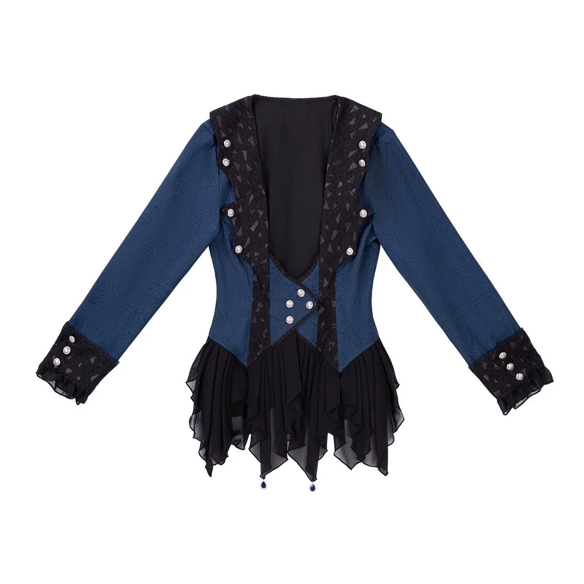 Chris' Son - Gothic Ouji Lolita Coat and Irregular Hem Dress Set - image 15