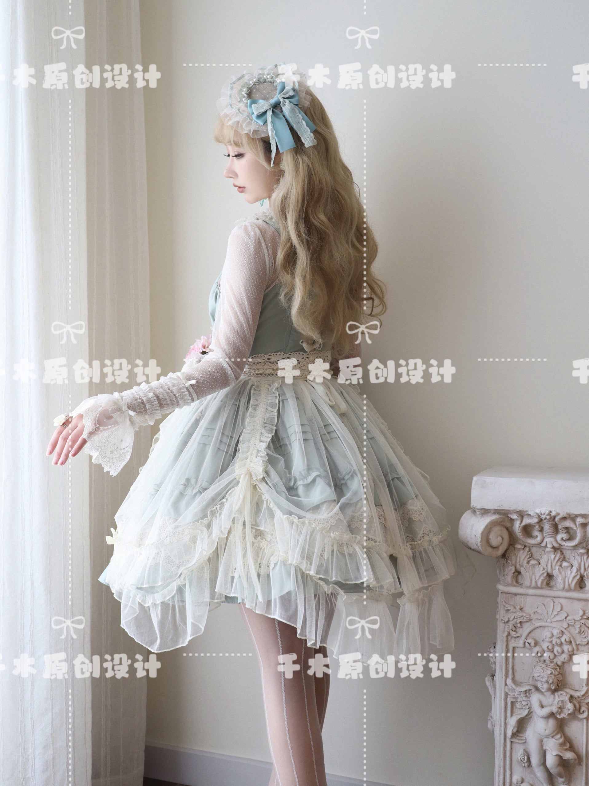 Vivian - Sweet Lolita JSK Doll Lolita Tiered Ruffles Dress - image 12