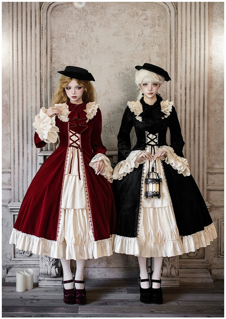 The Nutcracker - Winter Classic Lolita OP Dress, Front Opening and Accessories - image 9