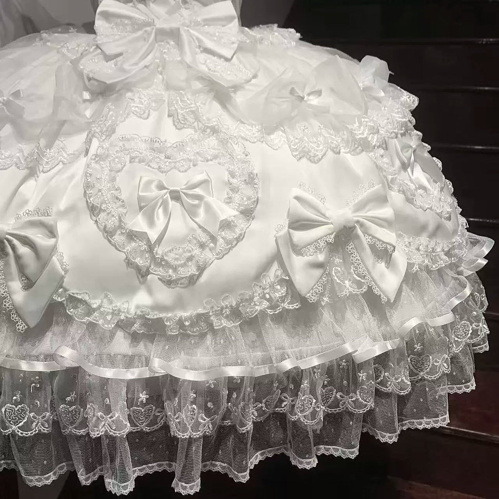 Velvet Sweetheart - Doll-like Sweet Lolita Jumper Dress, Bow Accents - image 7