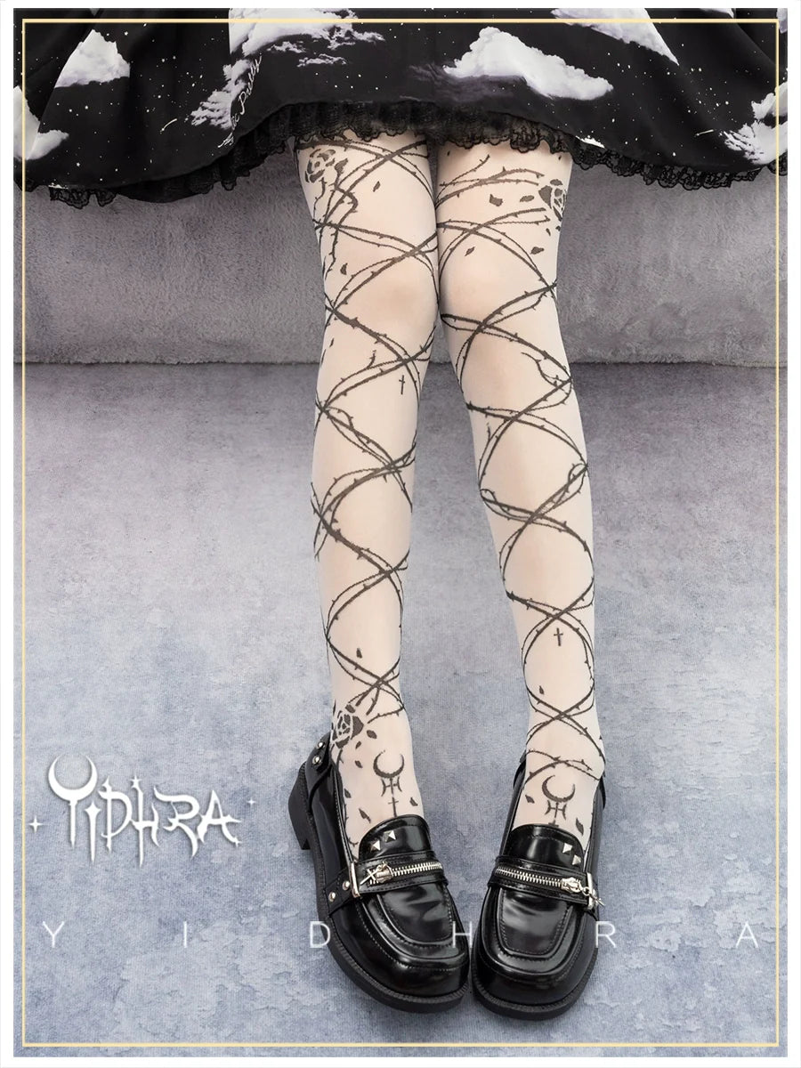 Glass Yarn Gothic Lolita Tights Collection - image 5