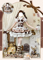 Calico Cat - Winter Kawaii Lolita Print JSK - image 9