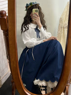 Countess's Autumn Travel - Vintage Lolita Shirt and Skirt - image 11
