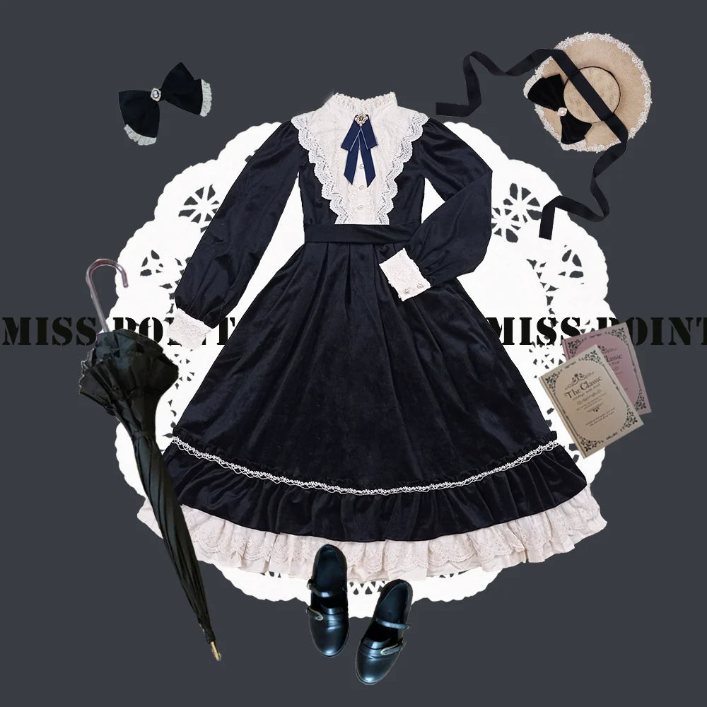 Vintage Elegant Velvet OP Dress - image 72