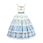 Letter and Poetry - Classic Lolita JSK Suit Four-tiered Twins Dress - image 21