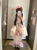 Dream Teahouse - Dessert Print Kawaii Lolita OP Dress Suit - image 17