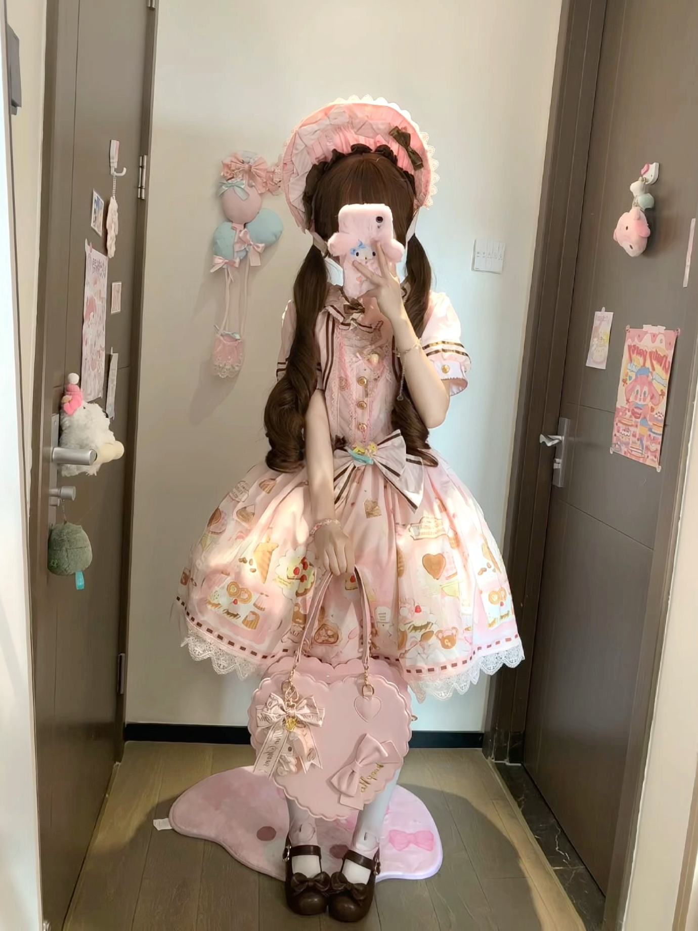 Dream Teahouse - Dessert Print Kawaii Lolita OP Dress Suit - image 17