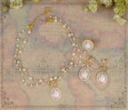 Lily Miss - Elegant Lolita Pearl Necklace and Earrings Set - image 14