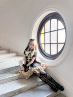 Glitter Oath - Military Lolita OP Dress with Detachable Split Tail Cloak - image 17