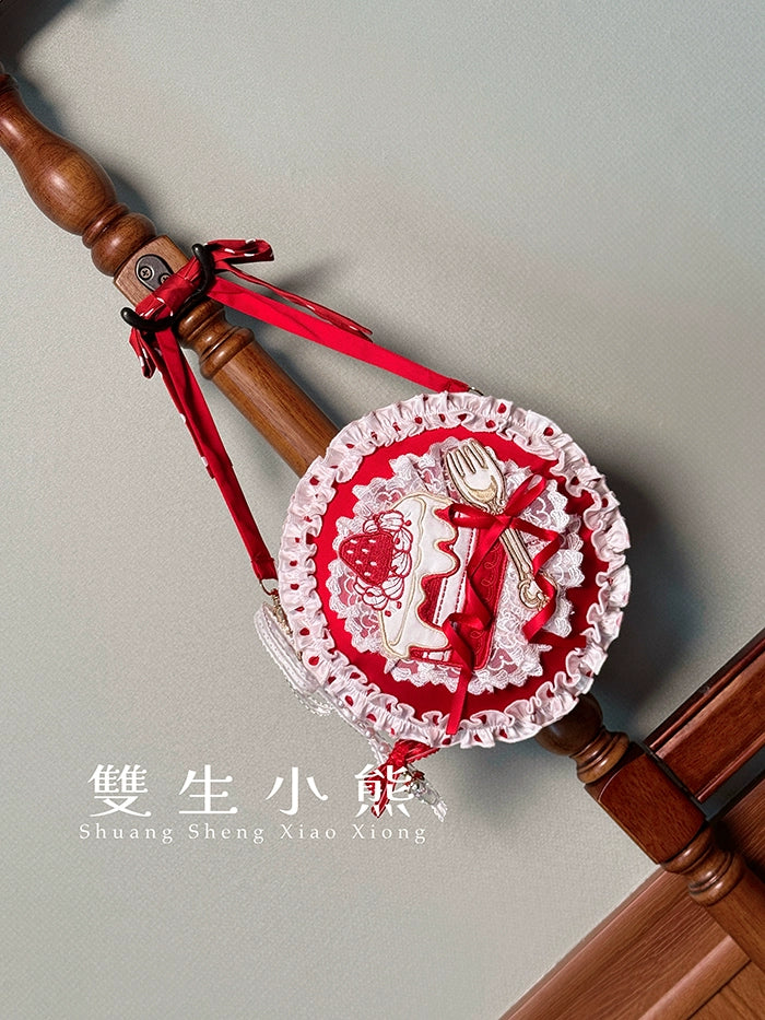 Bite The Cake - Sweet Lolita Accessories, Red & White Polka Dots - image 33