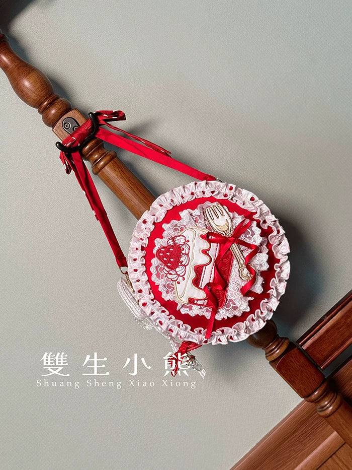 Bite The Cake - Sweet Lolita Accessories, Red & White Polka Dots - image 10
