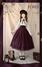 Griffin's Appointment - Vintage Lolita Pointed Collar Blouse - image 10