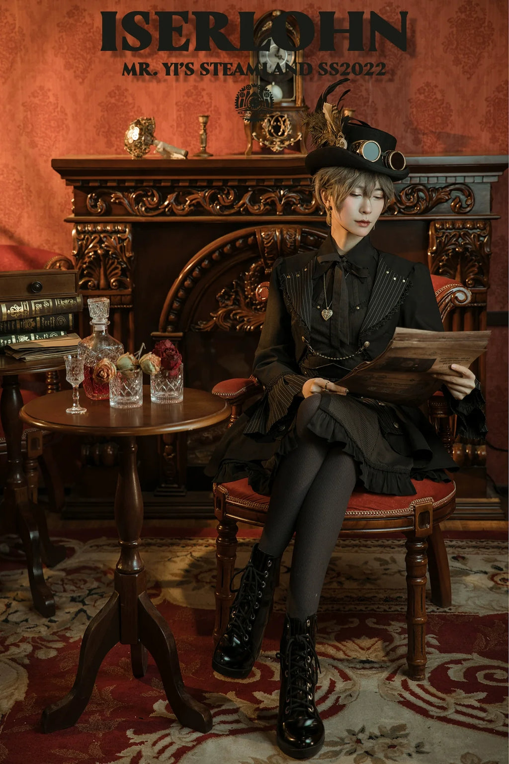 Gothic Lolita Black Cropped Cardigan Jacket - image 30