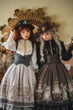 Demon Hunting Notes - Fishbone Gothic Lolita Skirt - image 9