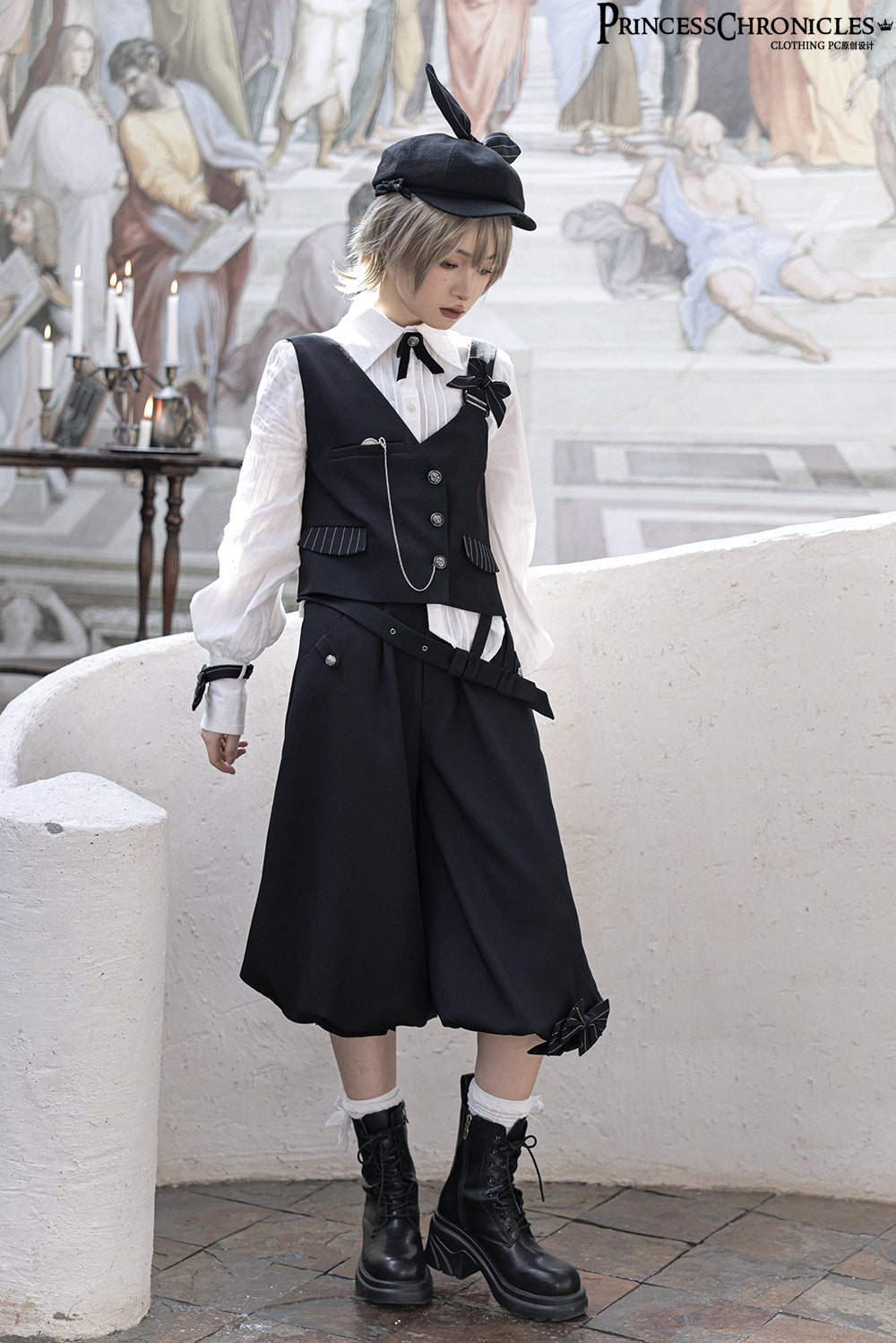 Secret Morning News - Vintage Ouji Lolita Vest Blouse Bloomers - image 24