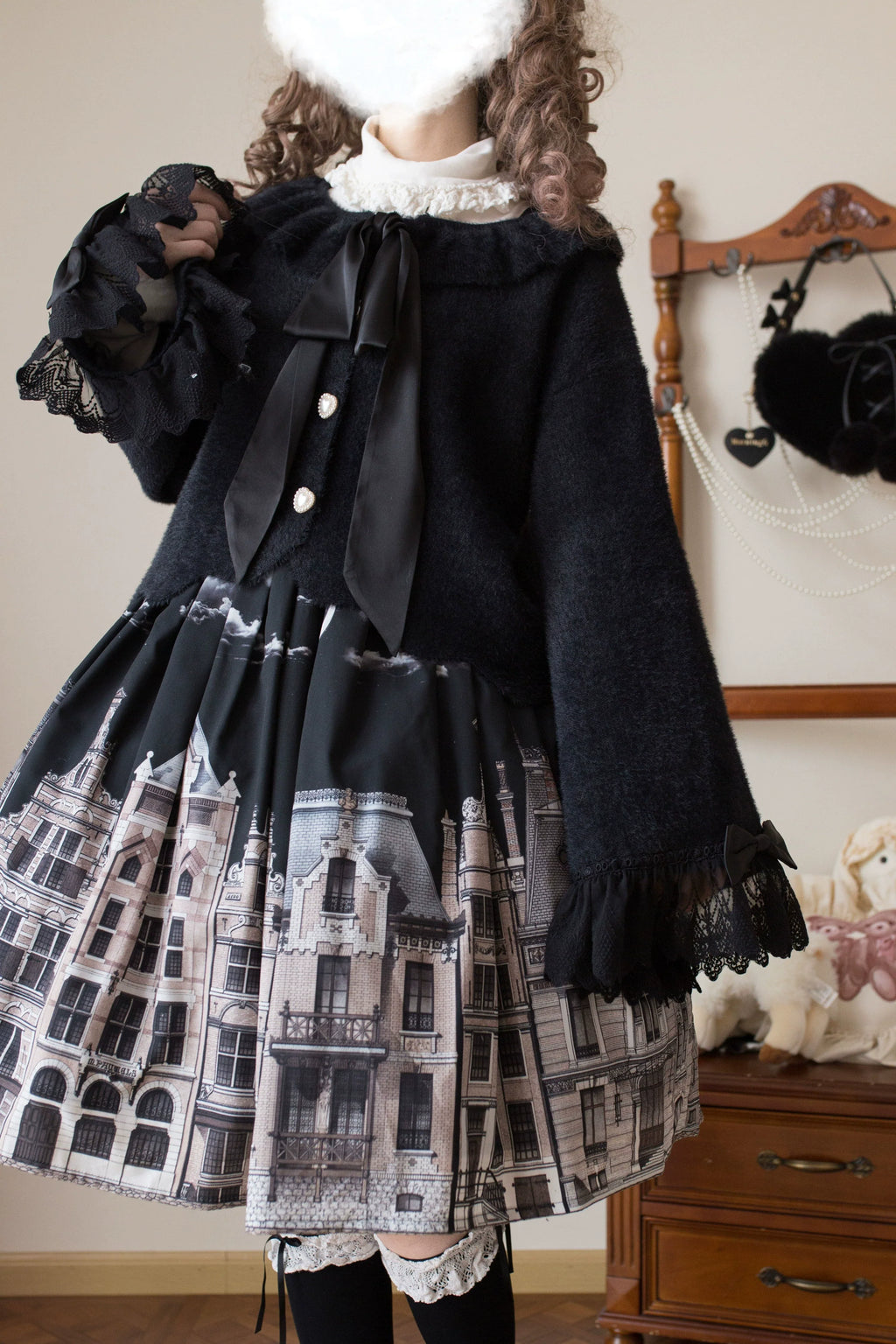 Qian's Letter - Sweet Lolita Winter Cardigan Sweater - image 10