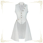 Forever Night Poem - Ouji Lolita Long Vest, Short Front - image 2