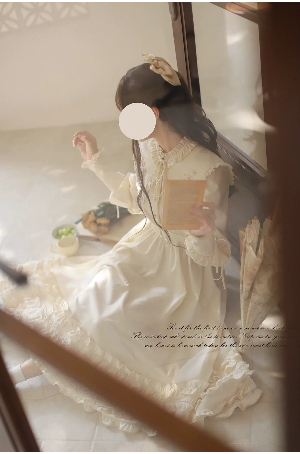 Wind Kiss Tulip - Classic Lolita OP Elegant Lolita Cardigan and Accessories - image 12