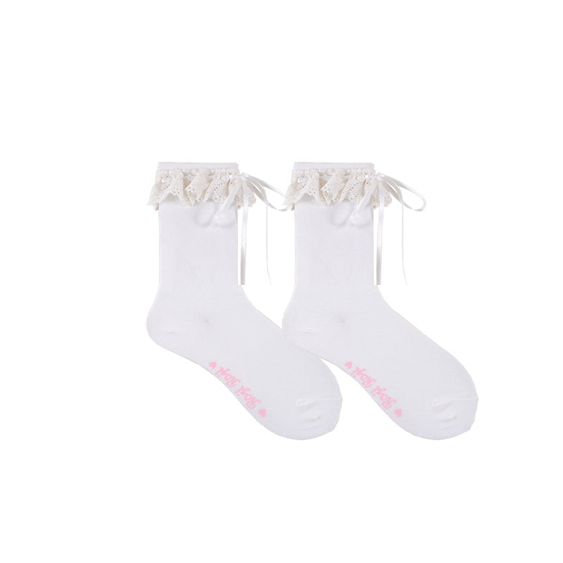 Isabella - Sweet Lolita Lace Mid-Calf Socks - image 38