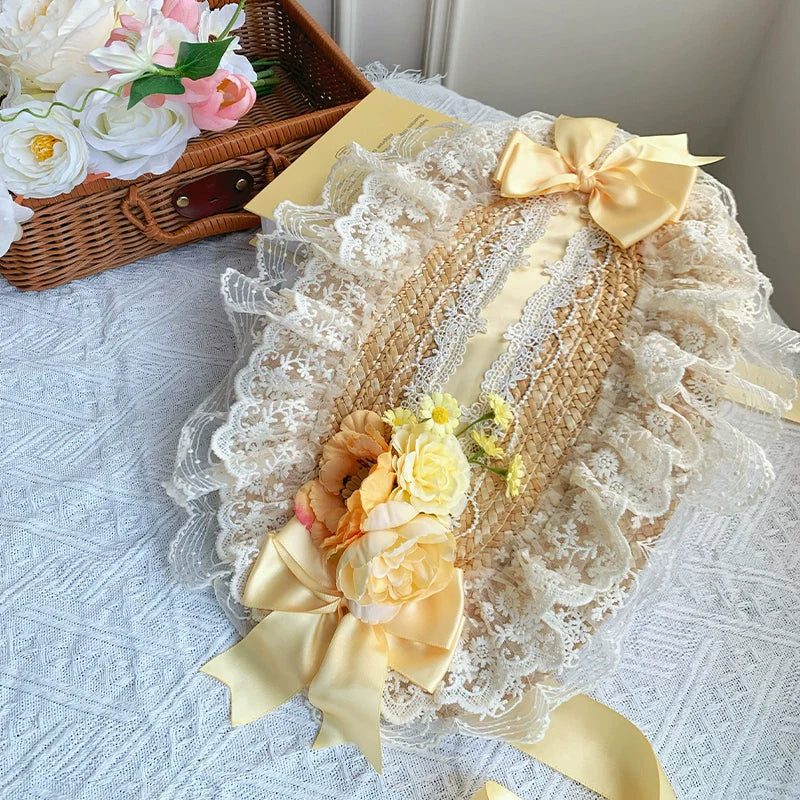 Letter and Poetry Sunflower Matters - Country Lolita JSK Embroidered Printed Lolita Dress and Accessories - image 22