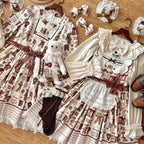 Teddy Bear Daily News Sweet Vintage Lolita Dress JSK and OP Series and Accessories - image 12
