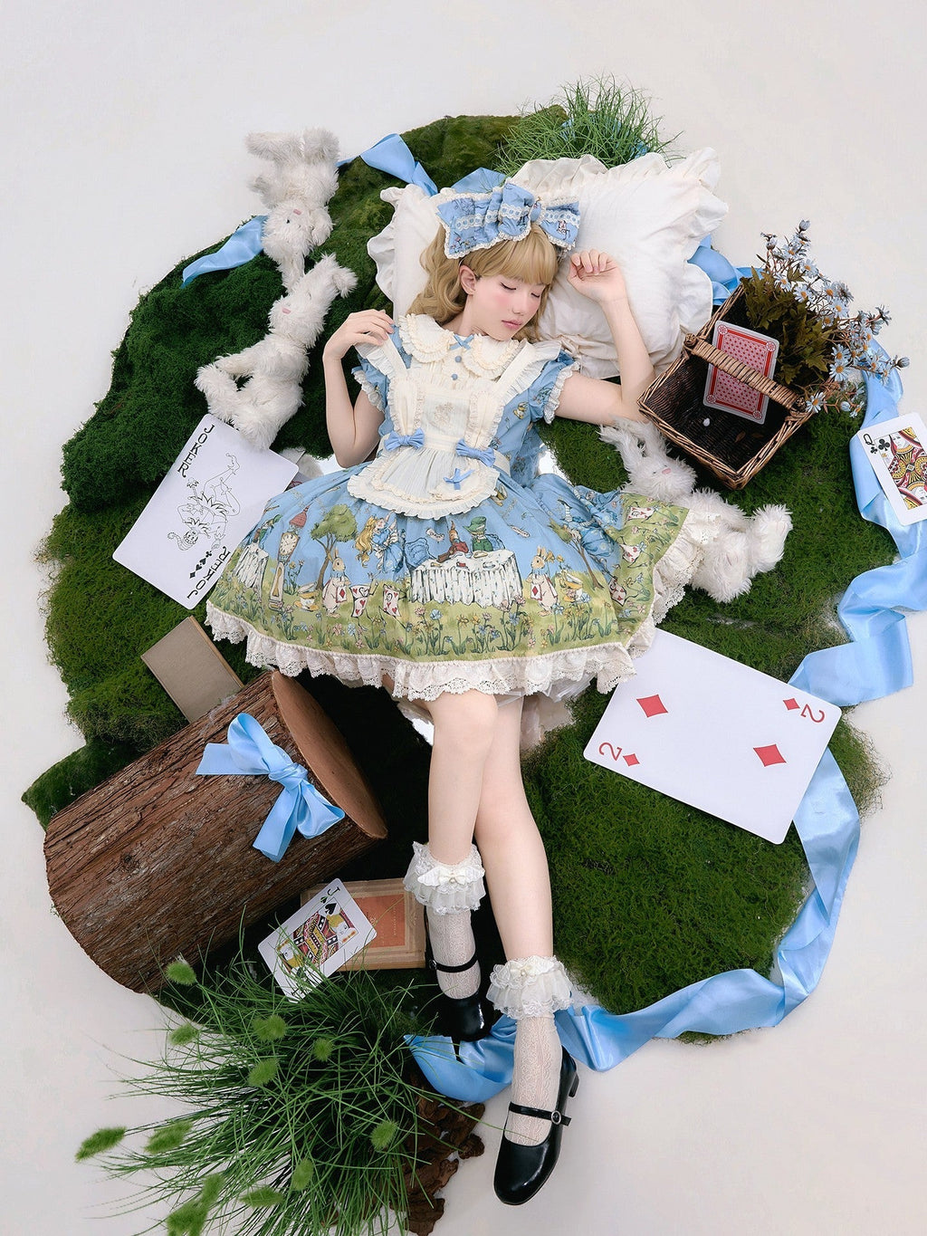 Pastoral Alice Lolita OP Dress and Accessories - image 19
