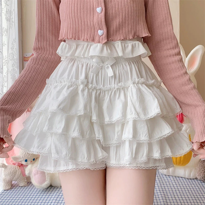 Cotton Lolita Bloomer, Loose Ruffled Hem - image 1