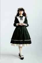 Vintage Elegant Velvet OP Dress - image 46