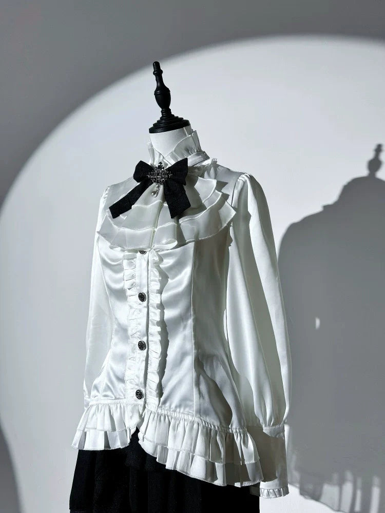 Bloodline Duke - Gothic Lolita SK Suit Spider Web Vest and Blouse - image 21
