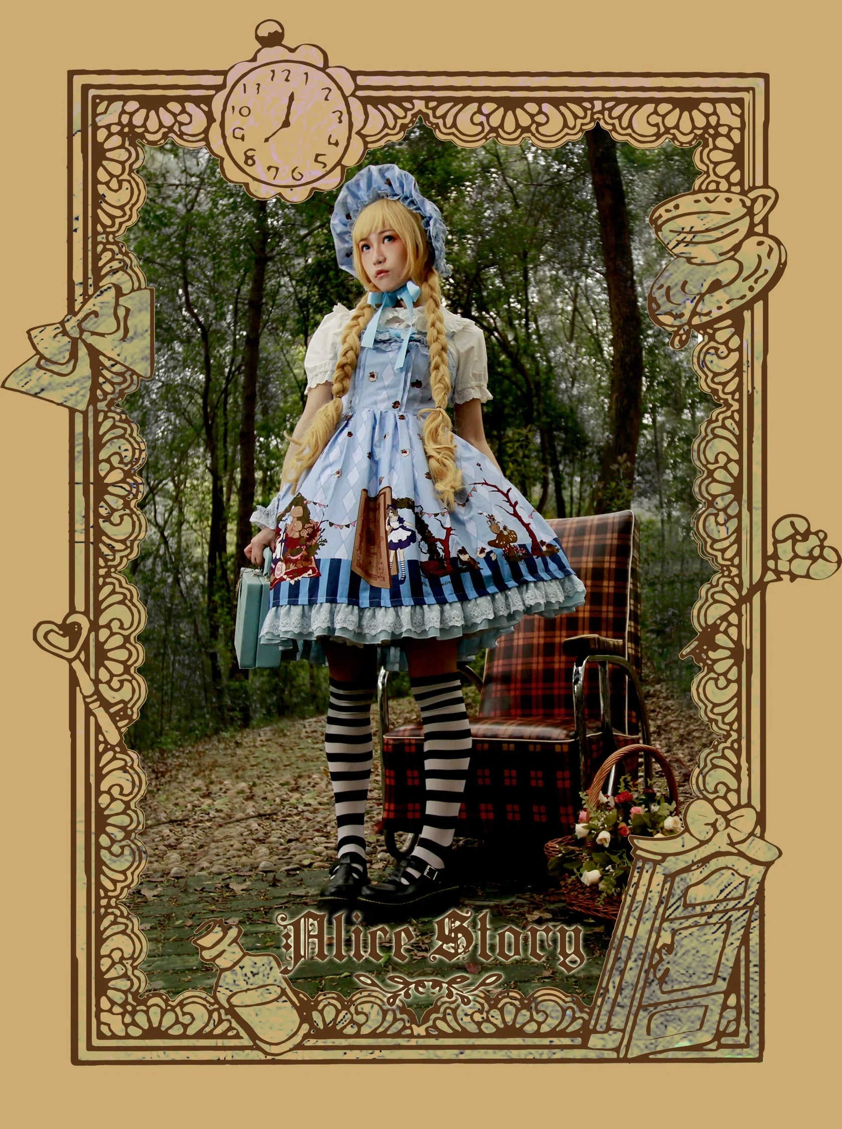 Sweet Lolita Accessories Bonnet KC Socks Beret - image 19