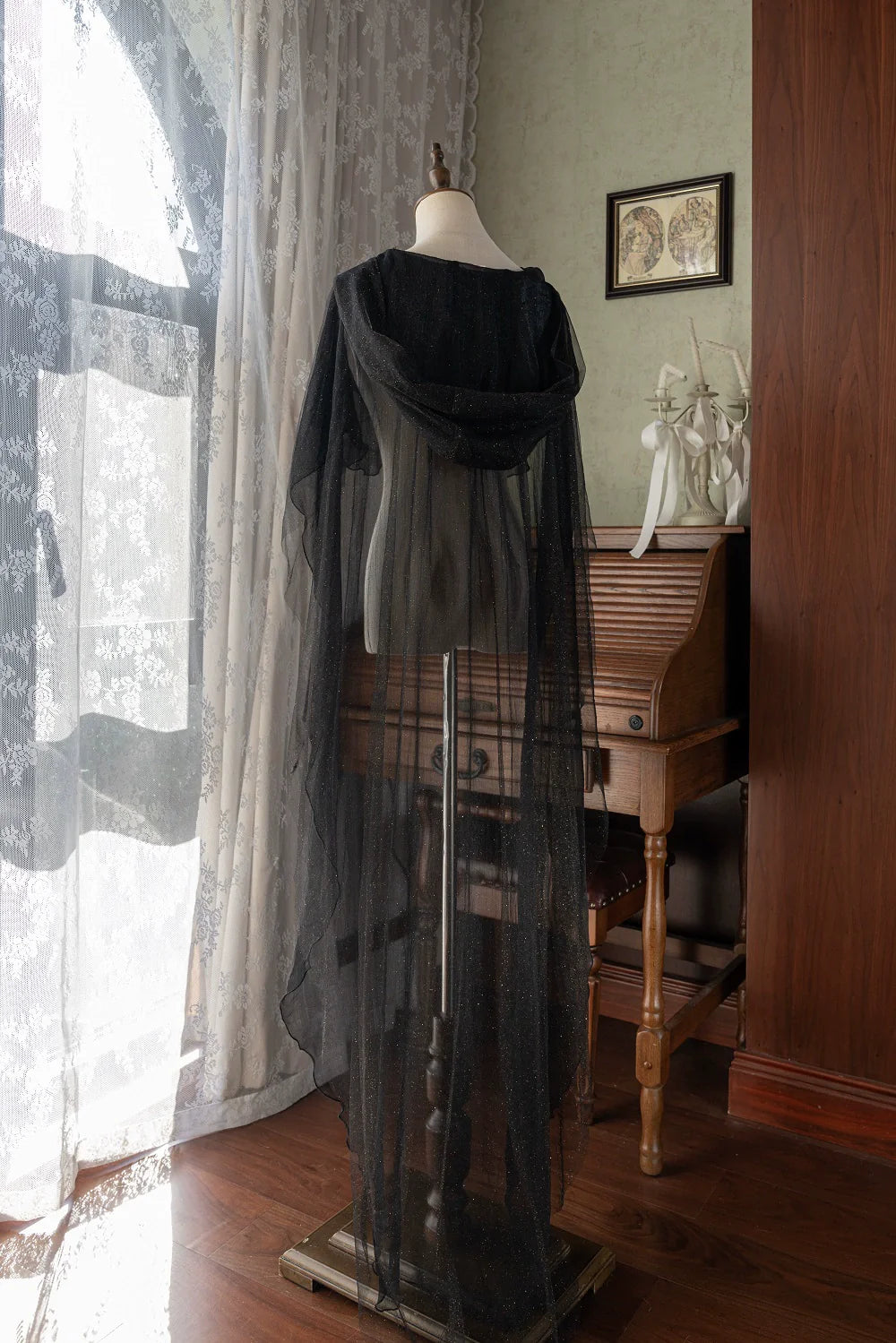 Astro Cat - Gothic Lolita OP Suit Witch Lolita Dress and Shawl - image 16