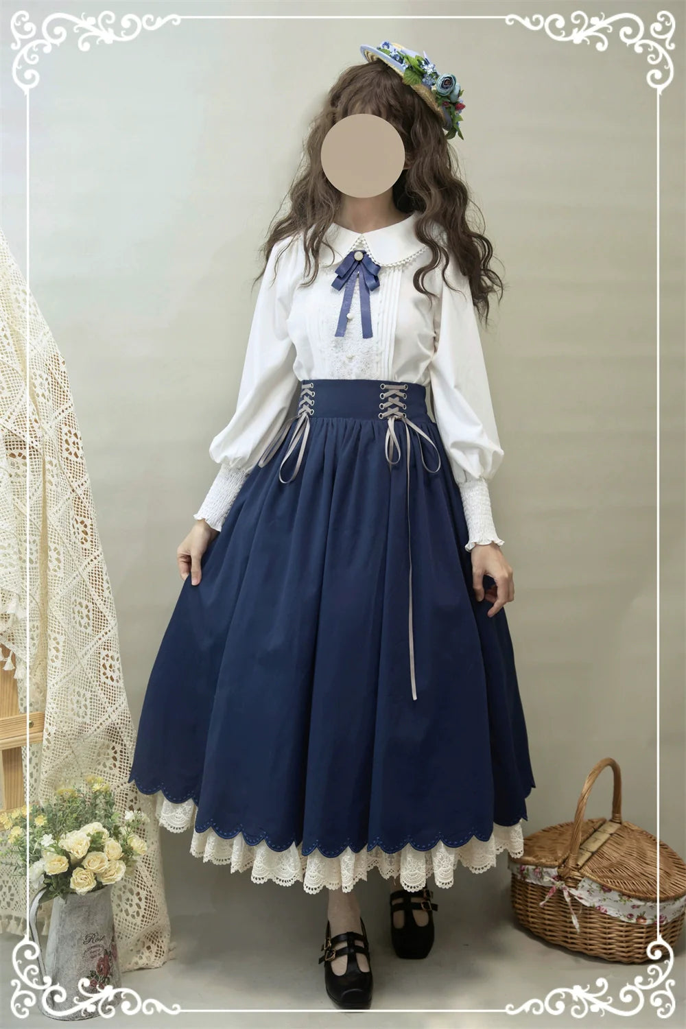 Countess's Autumn Travel - Vintage Lolita Shirt and Skirt - image 12