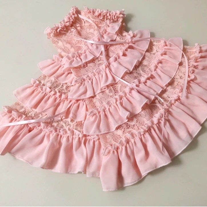 Elegant Lolita Hime Ruffled Chiffon Arm Sleeves - image 11