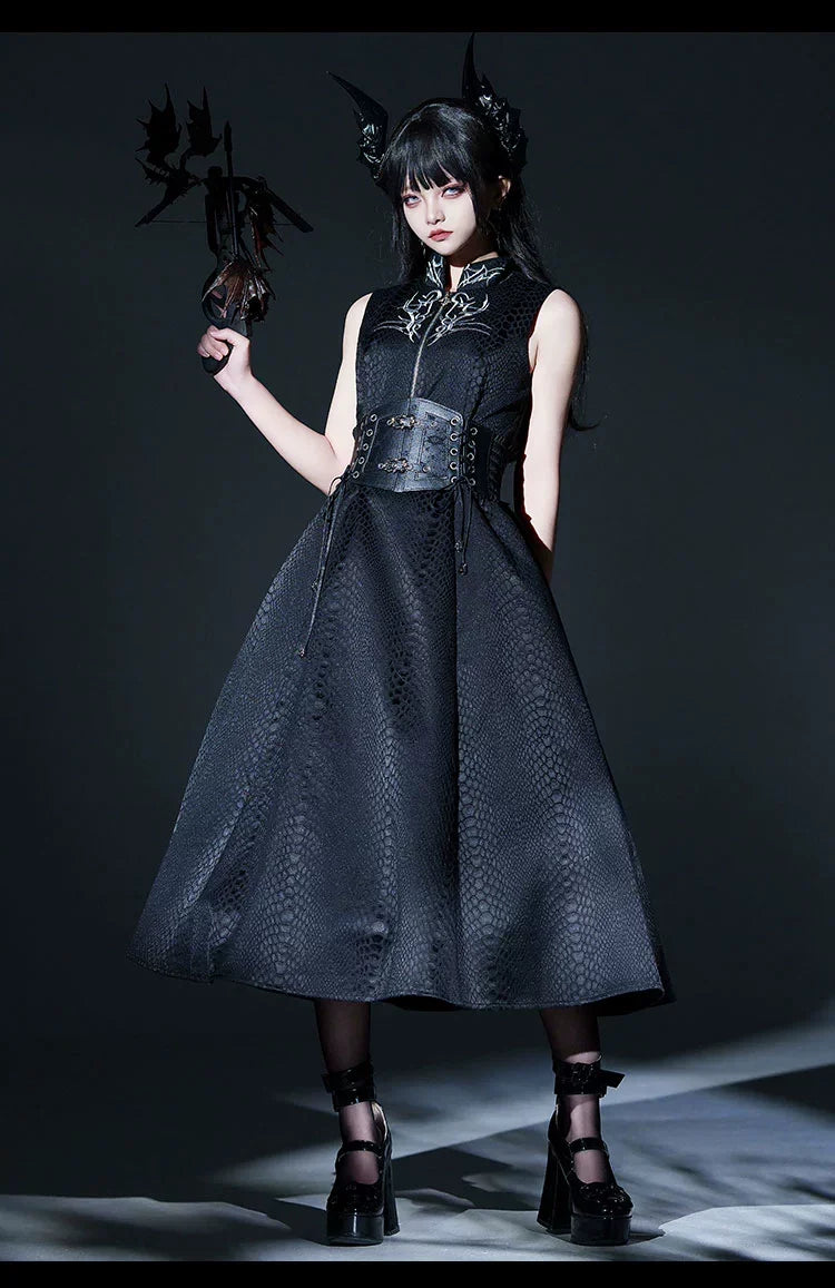 Dragon Scale - Gothic Lolita JSK Dress Goth Coat - image 1