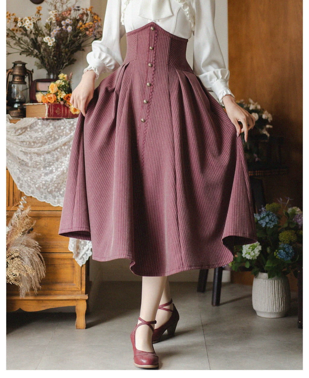 Forest Stationery - Classic Lolita SK Suit with Shirt and Coat - image 24