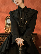 Gothic Lolita Black Cropped Cardigan Jacket - image 38