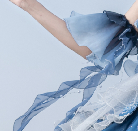 Blue Breath Jellyfish - Classic Lolita JSK Dress, Side Zipper - image 32