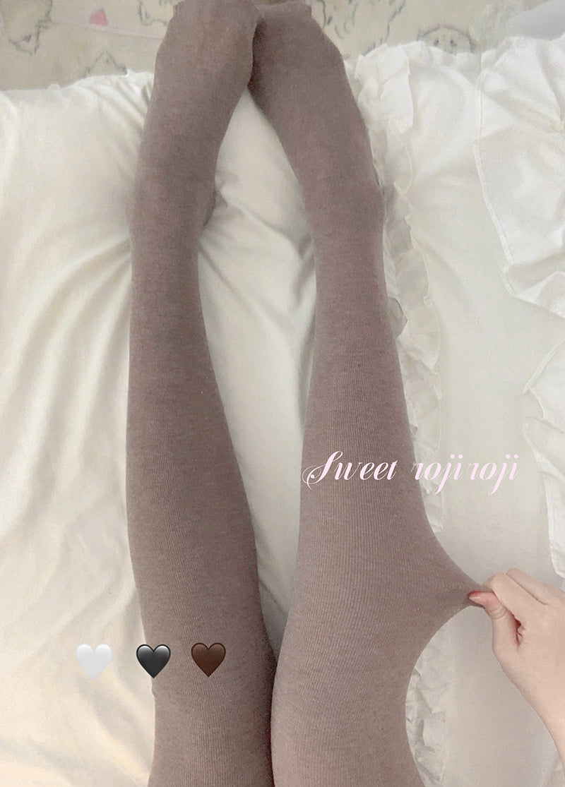 Winter Cotton Lolita Pantyhose, Thickened Pantyhose Leggings - image 1