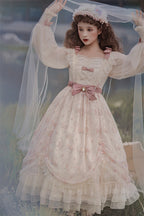 Time Stationery - Elegant Lolita Long Sleeve OP Dress - image 19