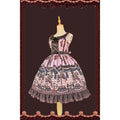Chocolate Carousel - Peter Pan Collar Old School Lolita JSK Dress, Carousel Print and Accessories - image 4