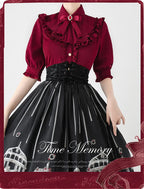 Earl Girl - Chiffon Classic Lolita Shirt, Mid-Length Mutton Sleeves - image 17