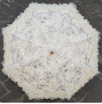 Foldable Princess Lolita Sequin Sun Parasol - image 24