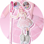 Sweety Gummy - Sweet Lolita JSK Dress Big Bow Flower Bud Lolita Dress - image 2