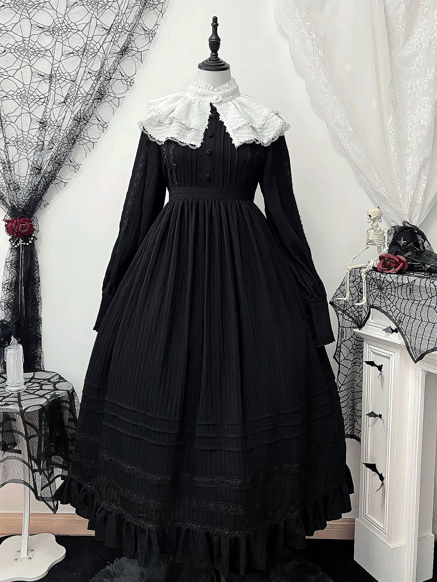A Quiet Place - Nun Style Gothic Lolita OP Dress - image 17