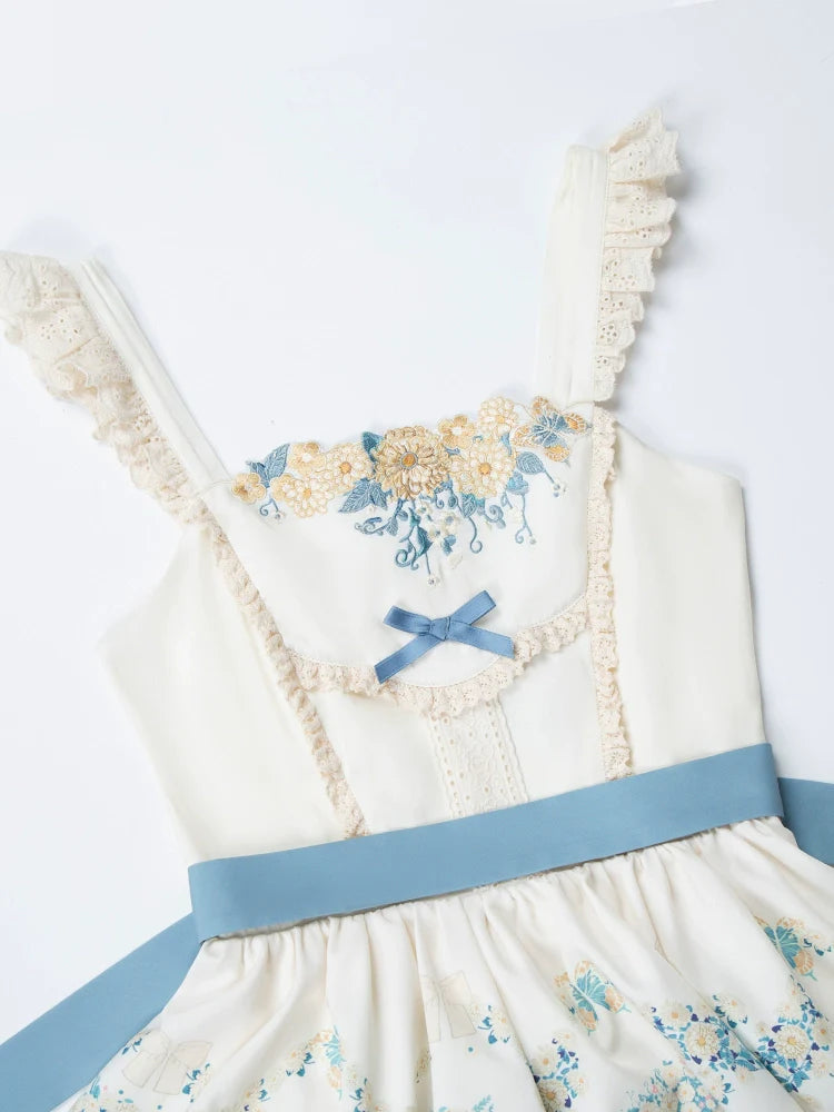 Letter and Poetry - Classic Lolita JSK Suit Four-tiered Twins Dress - image 22